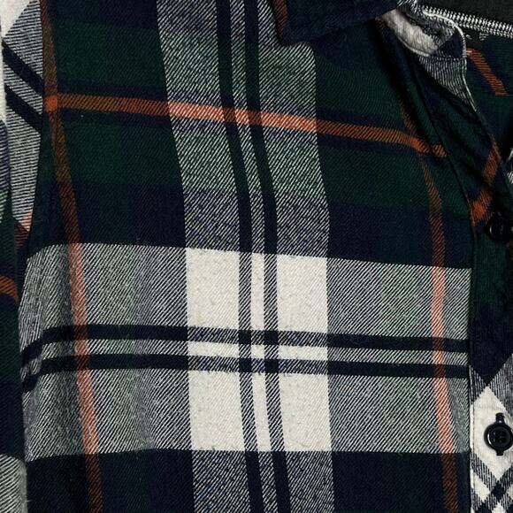 Rails Hunter Plaid Shirt Women’s S Forest Navy Stone Flannel Rayon Academia - Picture 7 of 7